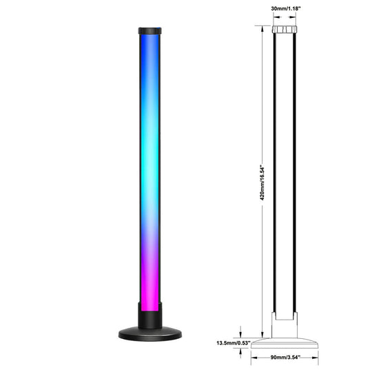 Visual DeskGlow – RGB-bordlampe med Tuya App og fargeskift